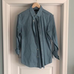 Banana Republic dress shirt white/teal